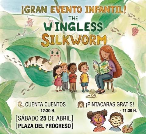 La Plaza del Progreso se transforma en un escenario infantil con la presentaci&oacute;n de 'El gusano de seda sin alas'