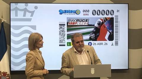 La ONCE proyecta la imagen de Jerez en toda Espa&ntilde;a con un cup&oacute;n dedicado al Gran Premio de Motociclismo