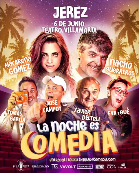 El Teatro Villamarta recibe ma&ntilde;ana a las estrellas de &lsquo;La noche es comedia&rsquo;