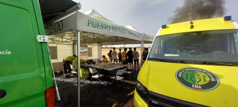 El Aeropuerto de Jerez realiza un simulacro de accidente a&eacute;reo para mejorar su capacidad de respuesta