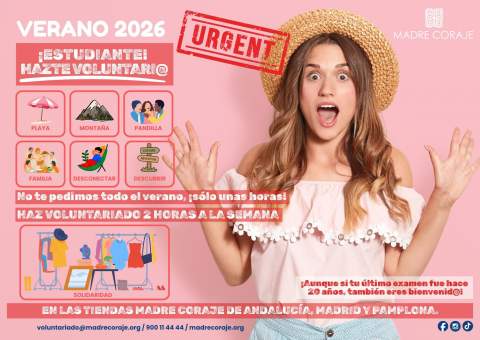 Madre Coraje busca estudiantes en Jerez para hacer voluntariado este verano: solo dos horas a la semana