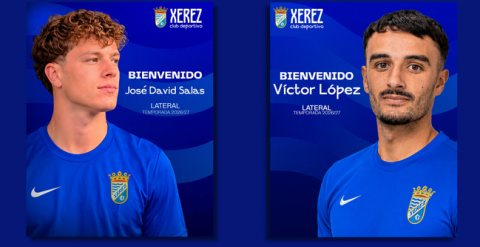 El Xerez CD blinda sus carriles sub-23 con los fichajes de Jos&eacute; David Salas y V&iacute;ctor L&oacute;pez