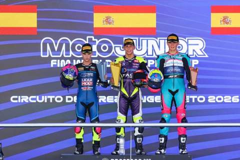 Cano, Karpushin, Pritelli, Marulanda, Pawelec e Hinojosa triunfan bajo el calor de Jerez en el FIM MotoJunior