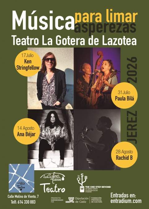 Nace en Jerez el ciclo &lsquo;M&uacute;sica para limar asperezas&rsquo;: cuatro citas &iacute;ntimas bajo las estrellas
