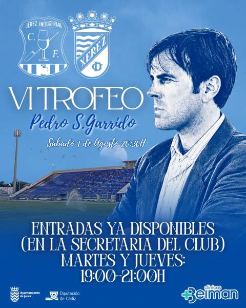 El Jerez Industrial CF lanzar&aacute; la venta de entradas para el VI Trofeo Pedro S. Garrido con el derbi ante el Xerez CD como plato fuerte