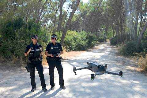 La Polic&iacute;a Local despliega patrullas a&eacute;reas con drones para vigilar el riesgo de incendios en el entorno rural y urbano