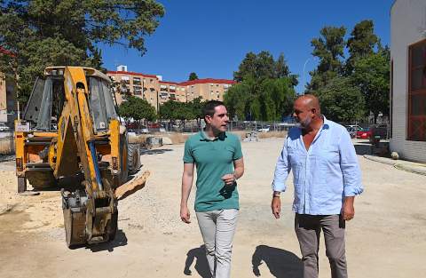 Las obras del aparcamiento de La Granja contin&uacute;an a buen ritmo y aumentar&aacute;n las plazas hasta cerca de 60