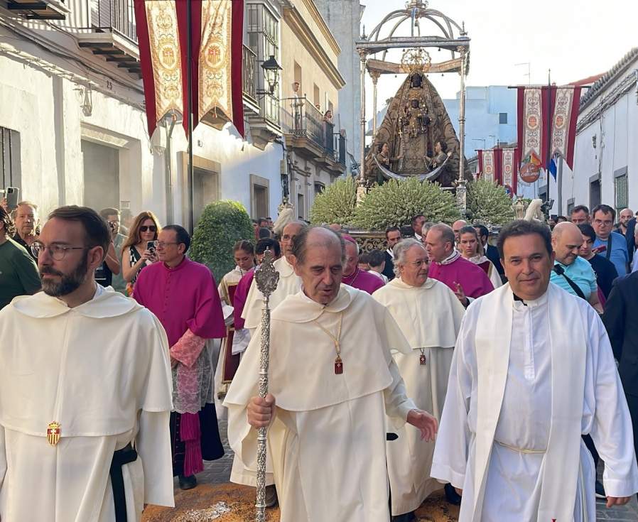 La Virgen de la Merced ya recorre las calles de Jerez