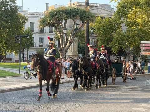 M&aacute;s de un centenar de caballos recorren Jerez en la Parada H&iacute;pica del D&iacute;a Europeo del Caballo