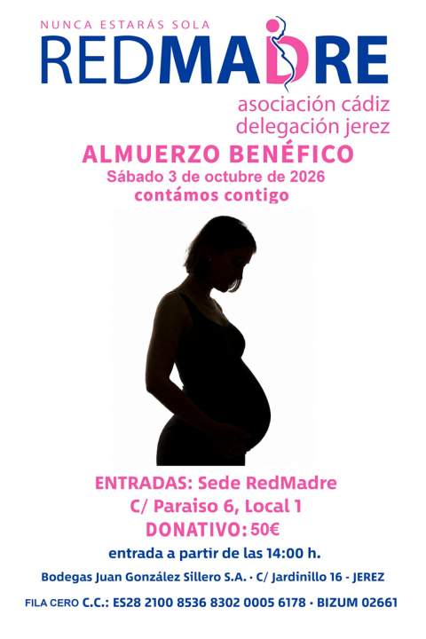 RedMadre Jerez prepara su almuerzo solidario del 3 de octubre y pide apoyo a las empresas