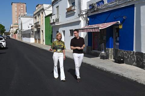 Culmina la primera etapa de las obras de reasfaltado urbano con la actuaci&oacute;n en la calle Jorge Bocuze