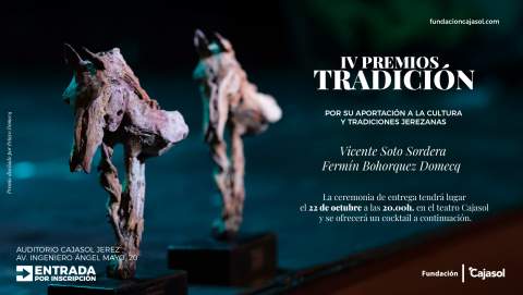 Ferm&iacute;n Boh&oacute;rquez y Vicente Soto Sordera recibir&aacute;n los IV Premios Tradici&oacute;n en Jerez