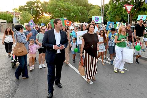 El CEIP Tartessos estrena una ruta escolar segura para facilitar los desplazamientos a pie